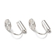Accessoires de convertisseurs de boucles d'oreilles à clipser en laiton KK-D060-01S-1