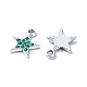 Подвески из сплава и страза RB-P037-01P-04-2
