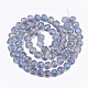 Chapelets de perles en verre électroplaqué EGLA-T018-01-3