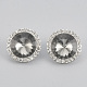 Alloy Rhinestone Shank Buttons RB-S048-08-1