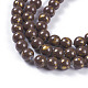 Cuisson opaque de perles de verre peintes GLAA-L024-B-38-2