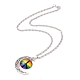 Regenbogen-Pride-Halskette NJEW-F291-01J-2