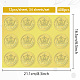 34 hoja de pegatinas autoadhesivas en relieve de lámina dorada. DIY-WH0509-016-2