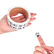 Craspire washi tape cute 2 rollos de cinta adhesiva decorativa patrones de ojos adhesivo adhesivo de color rollo de cinta de regalo para diy scrapbooking office party supplie decoración de regalo DIY-CP0001-59-3