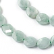 Hilos de perlas de vidrio natural G-I271-B08-8x10mm-3