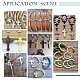 Arricraft 170 kit per creazione di gioielli con croce DIY-AR0003-13-5