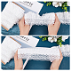 arricraft 5 Yards x 3.1 Inch White Floral Lace Ribbons EW-AR0001-03-3