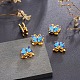 Perlas de esmalte de aleación de estilo chino X-ENAM-L015-14A-G-8