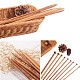 Set di ferri da maglia in bambù carbonizzato TOOL-WH0016-16-3