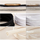 Benecreat25m二重層フラットコットンコード  中空綿ロープ  衣類用アクセサリー  ホワイト  11x1.2mm  25 m /ロール OCOR-BC0001-74D-4