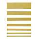 グリッターメタリックリボン  ラメリボン  オーガンジーの弓のためのDIYの材料  リバーシブル  ゴールド  7のロール/セット ORIB-TA0001-02G-7