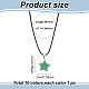 ANATTASOUL 10Pcs 10 Style Natural Mixed Gemstone Star Pendant Necklaces Set with Wax Cords NJEW-AN0001-56-2