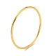 Ion Plating(IP) 304 Stainless Steel Simple Plain Bangle for Women BJEW-F461-01D-G-1