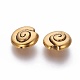 Tibetan Style Alloy Snail Shell Beads TIBEB-5570-AG-LF-2