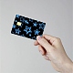 PVC プラスチック防水カード ステッカー  銀行カードの装飾用の粘着カードスキン  長方形  スター  186.3x137.3mm DIY-WH0432-049-5