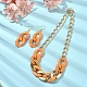 Acrylic Chains Jewelry Set SJEW-JS01288-02-4