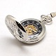 Стимпанк ювелирные изделия сплава плоские круглые подвесные механические карманные часы WACH-M035-03P-3