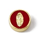 Emaille-Perlen aus echtem 18 Karat vergoldetem Messing KK-A170-02G-M-3