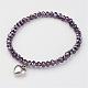Glass Beads Stretch Bracelets BJEW-JB02450-2