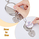 SUPERFINDINGS 3 Style Alloy Heat Transfer Sublimation Hanging Blank Pendant Decorations HJEW-FH0001-56-3