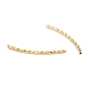 Brass Curved Tube Beads X-KK-T014-49G-3