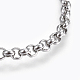 304 Stainless Steel Rolo Chain Bracelets BJEW-P239-02B-2