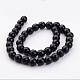 Brins de perles d'onyx noir naturel X-G873-10MM-2