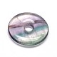 Donut / pi disque naturel fluorite pendentifs G-O106-01-2
