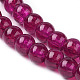 Spray Painted Crackle Glass Beads Strands CCG-Q002-4mm-08-3
