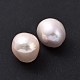 Natur kultivierten Süßwasser Perlen PEAR-P003-19-3