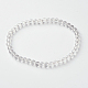 Natürlichen Kristall runden Perle Stretch-Armbänder BJEW-L594-B07-1
