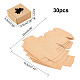 PandaHall 30 Pack Kraft Square Soap Box with Maple Window Mini Kraft Paper Gift Box for Homemade Soap Packaging Soap Making Supplies Party Favor Treats CON-WH0074-46-2
