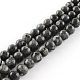 Chapelets de perles rondes en labradorite naturelle G-R342-12mm-09-1