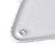 （訳あり商品）  炭素鋼カッティングダイステンシル  DIY革製造用  ティアドロップ  マットプラチナカラー  5.6x3.65x0.1cm  穴：2.5mm  内径：5.6x3.5のCM DIY-XCP0001-79-2