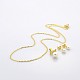 Mother's Day Electroplate 304 Stainless Steel Imitate Pearl Acrylic Jewelry Sets Heart Pendants & Ear Studs & Cable Chain Necklaces SJEW-E027-42-1
