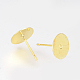 Brass Stud Earring Settings KK-Q675-59-1