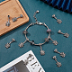 Chgcraft 50 pz pendenti di fascini del foglio tibetano foglie di albero fascini perline europee ciondola perline pendenti foglia per la collana braccialetto orecchino che fa accessorio artigianale FIND-CA0005-66-4