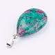 Natural & Synthetic Mixed Gemstone Pendants X-G-S045-9-B-3