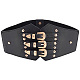 Cinturones de corsé elásticos anchos de cuero pu AJEW-WH0413-88A-1