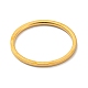 Placcatura ionica (ip) 304 anello da dito semplice a fascia semplice in acciaio inossidabile per donna uomo RJEW-F152-05G-F-2