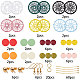 SUNNYCLUE DIY 6 Pairs Wooden Dream Catcher Dangle Earring Making Starter Kit Include Dreamcatcher Filigree Pendant & Painted Wood Round Charms Jewellery Making Accessory Supplies for Women Beginners DIY-SC0008-35G-2