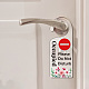Acrylic Notice Door Hanger Sign AJEW-WH0501-007-6