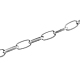 Iron Paperclip Chains CH-R025-13x6mm-P-1