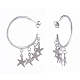304 Stainless Steel Dangle Stud Earrings EJEW-JE04173-02-2
