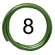 アルミ製ワイヤー  薄緑  18ゲージ  1.0mm  460 M / kgで約 AW-B005-8-1