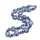 Natural Blue Spot Jasper Beaded Necklaces NJEW-S393-03-1