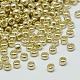 Light Khaki 8/0 Dyed Electroplate Glass Seed Beads Iris Round Loose Spacer Beads X-SEED-A013-8-QC14-1