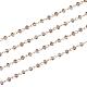 Chaînes de perles en rondelles en verre manuelles pour fabrication de colliers et bracelets AJEW-JB00037-05-1