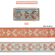 Ethnic style Embroidery Polyester Ribbons OCOR-WH0079-25C-2