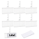 Porte-étiquettes rectangulaires en plastique réutilisables ODIS-WH0043-56B-1